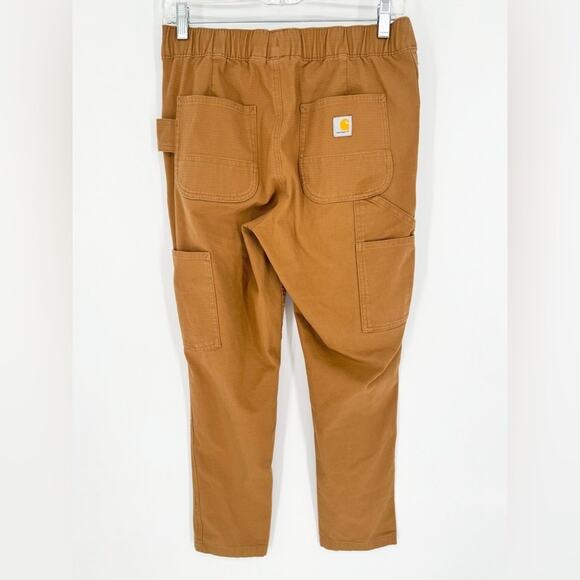 Carhartt Force Relaxed-Fit Ripstop Work Pants In Carhartt Brown Womens Size XS - Picture 9 of 15